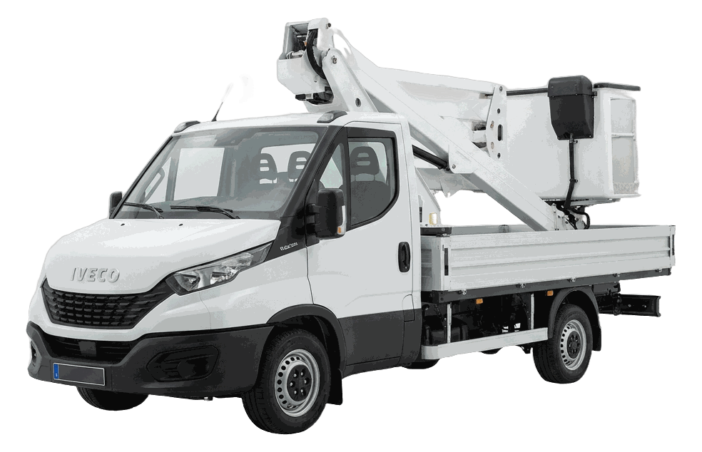 Camion avec nacelle